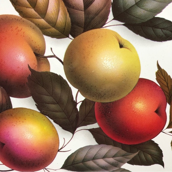 Worcester Ware Tin Tray 12” England Evesham Apples EXCELLENT - Picture 3 of 5